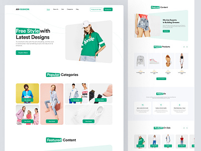 Fashion Shop - Website Landing page for Shopify cart ecommerce online shop shop shopify shopify store shopify website store store ui woocommerce