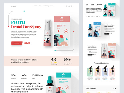 Shopify Landing Page for Pet Product mini store online store organic organic product pet products pet shop shopify shopify store single product small store store