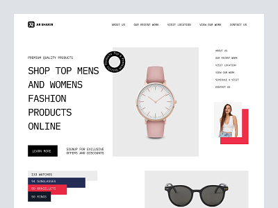 Shopify Website design for Fashion Accessories cart ecommerce online shop online store shop shopify shopify store store store ui woocommerce