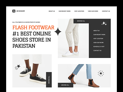 Shopify Store Landing Page for Modern Shoes cart ecommerce online shop online store shop shopify shopify store store store ui woocommerce