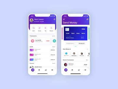 Personal Finance App Dashboad and Send Monday ai app apple banking app budget planner finance finance app finance planning finance ui ios design mobile app design mobile app ui money convert money transfer send money