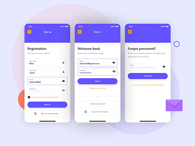 Phone Registeration and Verification Process bright color flat flat design ios login login screen minimal mobile app design modern register signup sketch app website