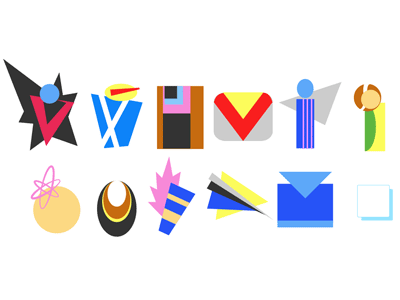 Xmen Icons icons minimalist x men