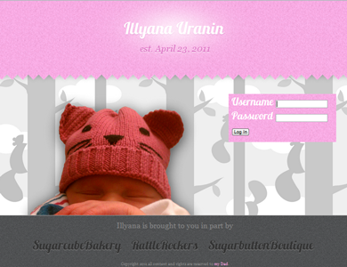 Wordpress Theme baby design newborn theme website wordpress