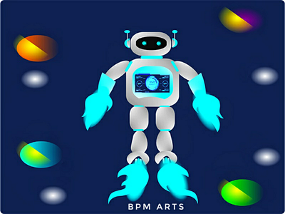Robot Fly bpm arts design illustration open source sketch