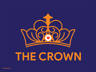 THE CROWN branding crown digital art icon illustration karthick studios logo typography ui ux