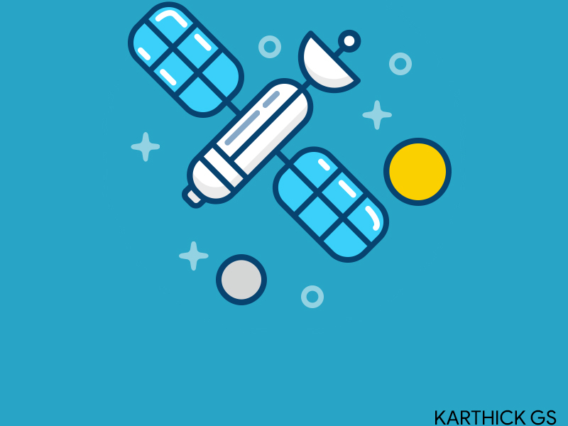 Satelite by G S KARTHICK on Dribbble