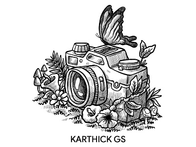 Artistic Camera artistic camera handdrawn imaginary monotone