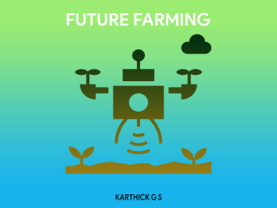 Future Farming farming future karthick studios nature nature illustration plants