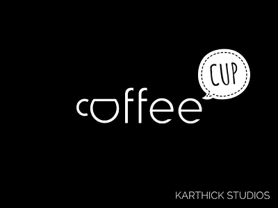 Coffee Cup coffee cup illustration karthick studios logo