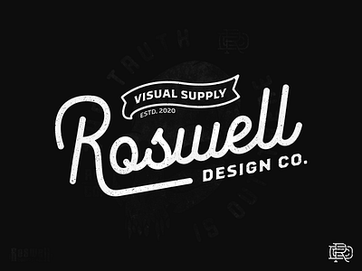 Roswell Design Co. adobe illustrator branding design graphic design grungy illustration personal brand portfolio
