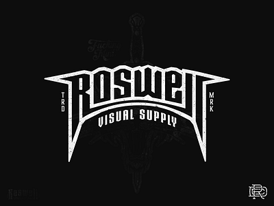 Roswell Design Co. adobe illustrator branding graphic design grungy illustration logo personal brand portfolio