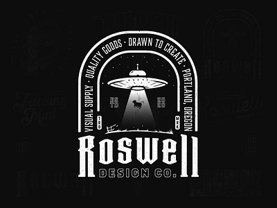 Roswell Design Co. adobe illustrator branding graphic design grungy illustration logo personal brand