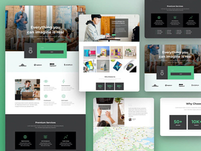 Elementor Agency Template Kit agency creative design inspiration minimal responsive template templatekit web web design