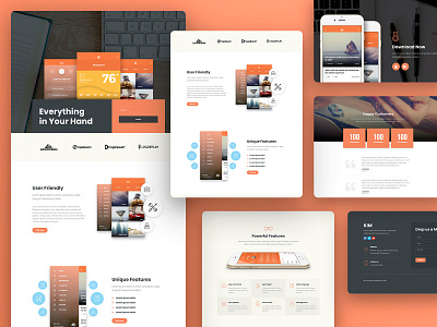 App Landing Page Elementor Template Kit applandingpage creative design digital inspiration landingpage marketing minimal web web design website