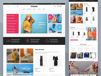 WooCommerce Elementor Template Kit for Fashion Store bootstrap creative design elementor inspiration shop template ui ui design web web design web ui webdesign website woocommerce