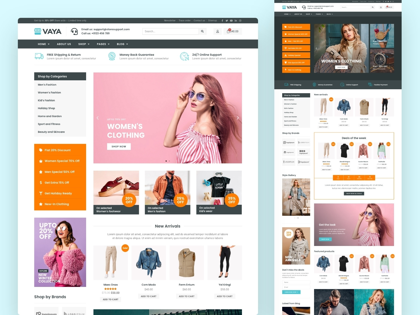 E commerce Elementor Template Kit By C Kav On Dribbble