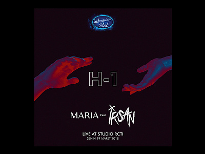 MARIA X IRSAN - Indonesian Idol americanidol artwork concert concert flyer design dj edm gigs indonesianidol irsan music poster