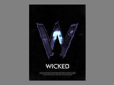 Wicked artwork design horror movie movieposter poster thriller wicked