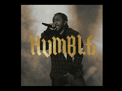 HUMBLE tour (fanmade) artwork concert design graphicdesigncentral hiphop lettering music poster rap typography