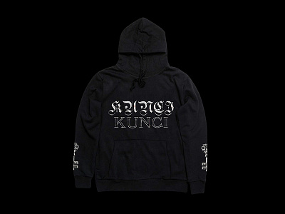 KUNCI concert design graphicdesigncentral hiphop lettering logo merch design merchandise music photoshop rap typography