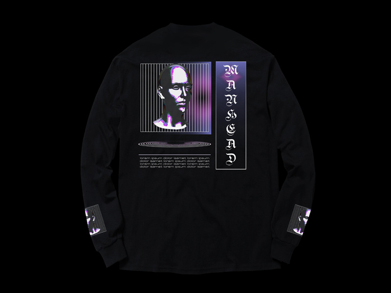 M.A.N.H.E.A.D streetwear clothing merchdesign merchandise typography music photoshop illustration graphicdesigncentral artwork design