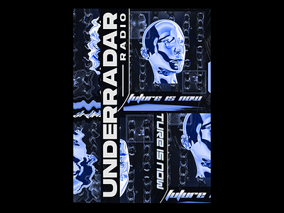 UNDERRADAR Radio artwork concert design dj edm graphicdesigncentral illustration music photoshop poster sci fi typography