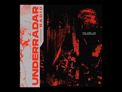 UNDERRADAR Radio artwork concert design edm graphicdesigncentral illustration music photoshop poster typography