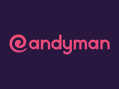 CANDYMAN illustration logo minimal vector