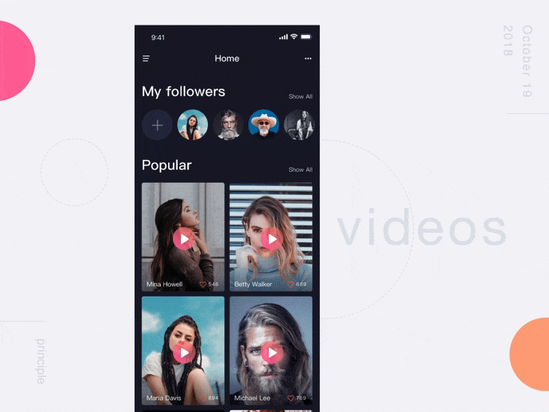 video app app gif ios motion ui ux video