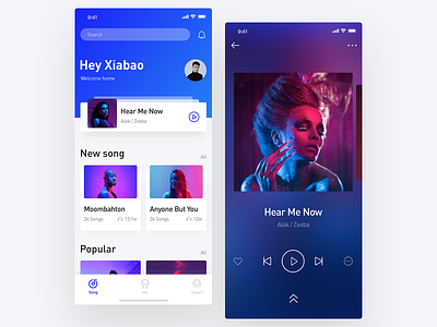 Music song app card desain free music page play search sketch song thinking ui ux