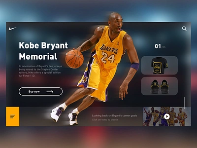 store basketball buy card design kobe nba nike shirt sketch store ui video web