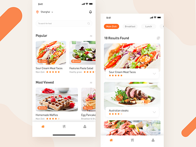 Food concept app card design food page ps search sketch ui ux
