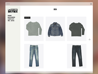 La Grande Boutique clothes conceptstore fashion landing product shop thumbnail website