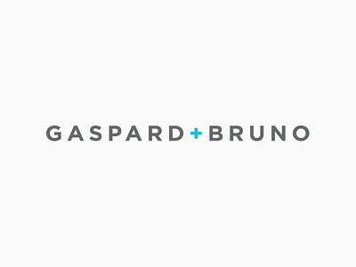 Logo Gaspard + Bruno agency bootstrap branding design frontend motion design nodejs sass svg