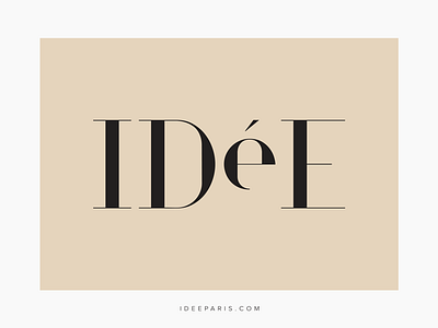 IDéE Logotype agency creative design identity layout logo print typography