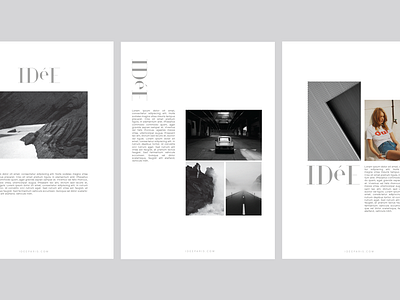 IDéE Print Layout agency creative design identity layout logo print typography
