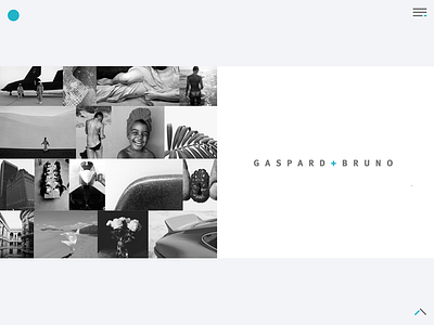 Gaspard + Bruno / Portfolio agency art design ios material minimal mobile simple sketch template ui ux
