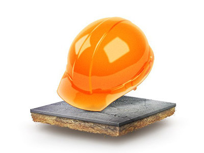 icon for construction company asphalt building company construction design graphic helmet icon illustration realistic security
