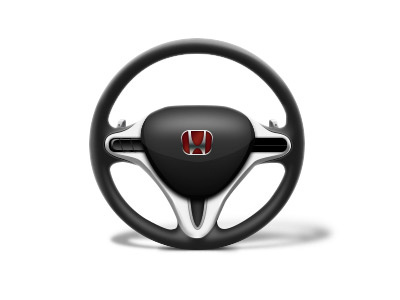 Honda car detail helm icons illustration realistic