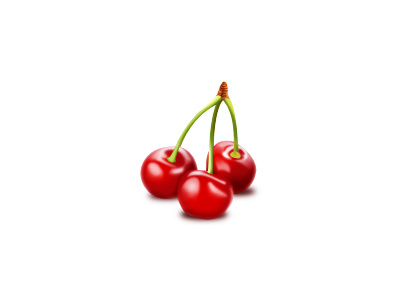 cherry cherry food fruit icon illustration photoshop realistic summer