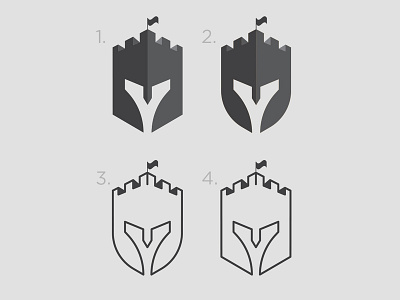 brand guardian logo concepts castlelogo concepts logo logo a day logoconcepts logodesign logomark spartanmask