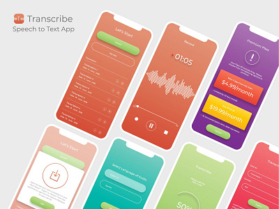 Transcribe App UI