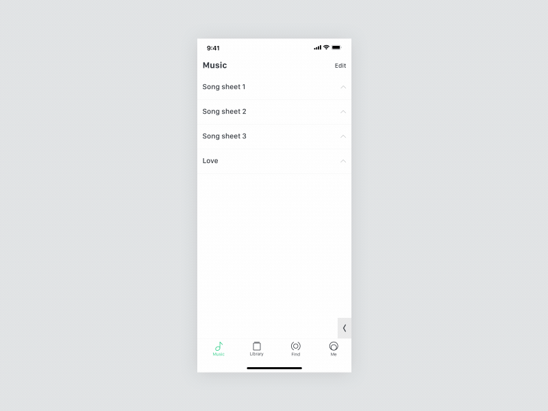 list app design gif ui ux