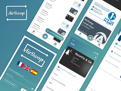 Application AirSwop design logo ui ui design uidesign ux design