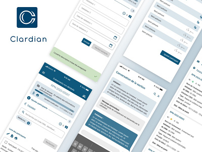 Application Clardian design ui ui design uidesign ux design