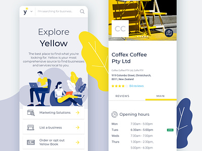 New Yellow responsive website