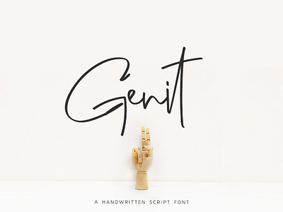 Genit - Classy Handwritten Font font font collection handwriting handwritten type design typography