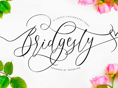 Bridgesty, Modern Calligraphy Font