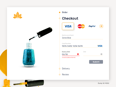 Daily UI 002 - Credit Card Checkout